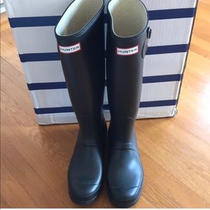 Hunter Original Tall Rainboots-Black